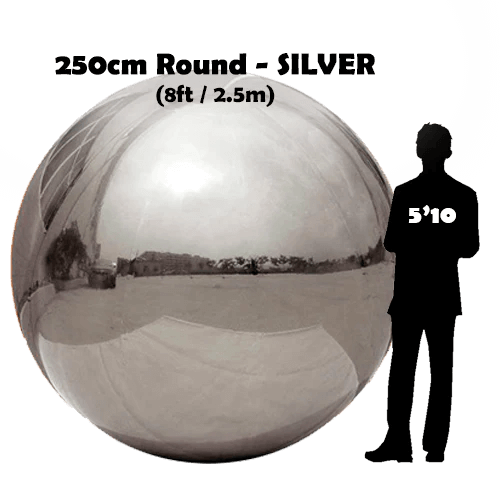 250 centimeters Big Shiny Ball Rental