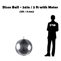 Disco Ball - 24in / 2 ft with Motor