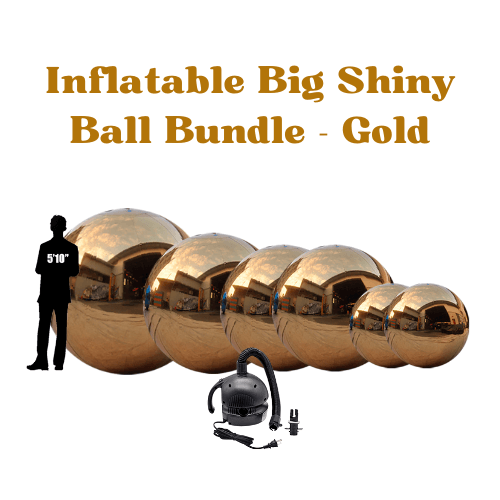 6 pack Big Shiny Gold Balls pack rental